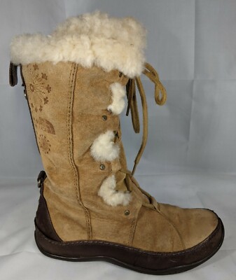 The North Face Womens 6 Abby III Apre Snow Winter Boots Shearling