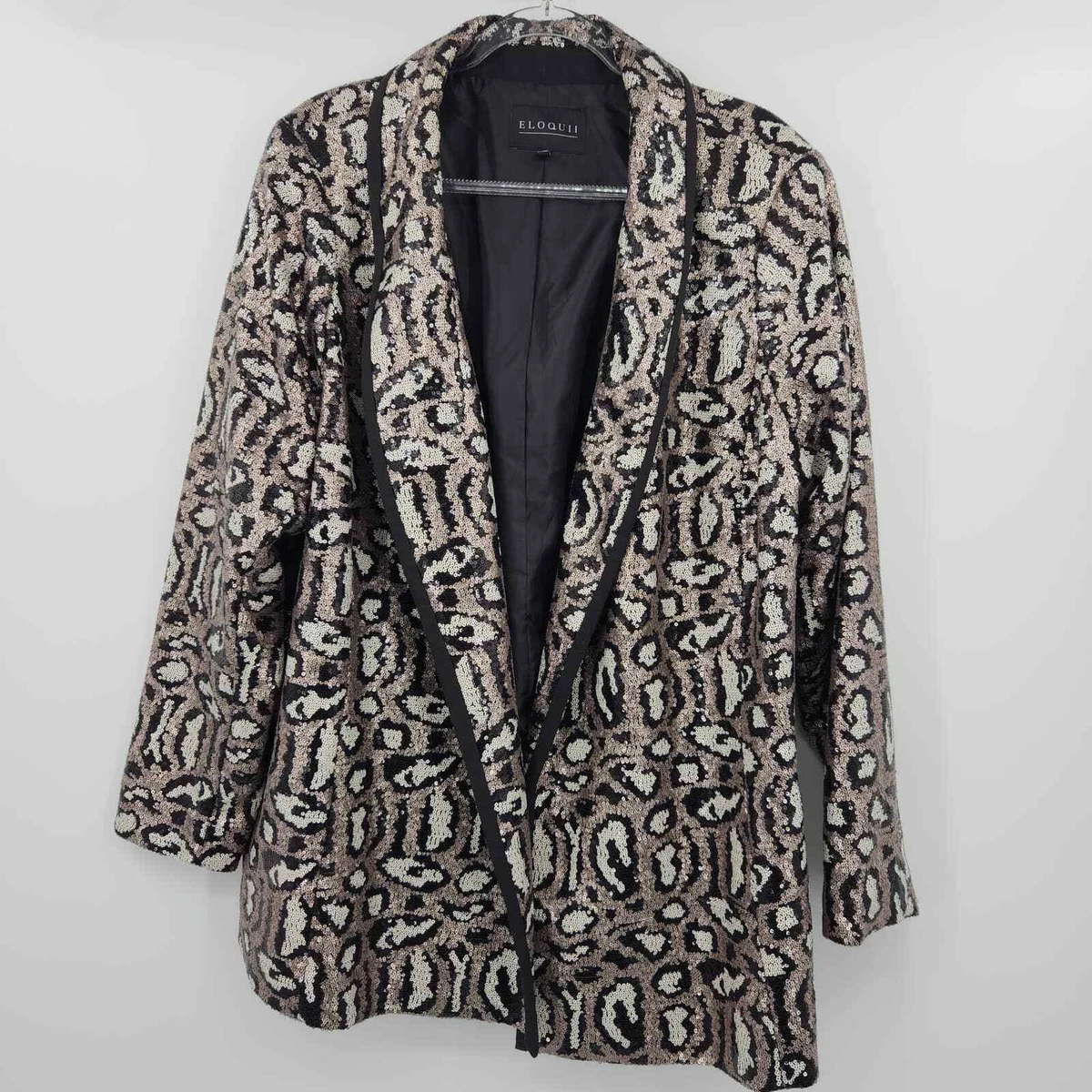 Eloquii leopard coat cheap