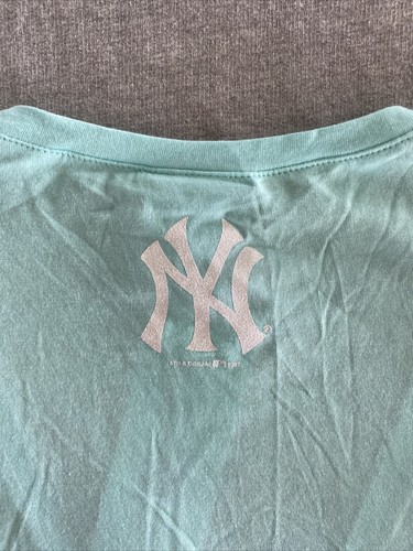 5th & Ocean New York Yankees Aqua Front Corbata Encogida Juniors Pequeña Nueva con Etiquetas - Imagen 4 de 7