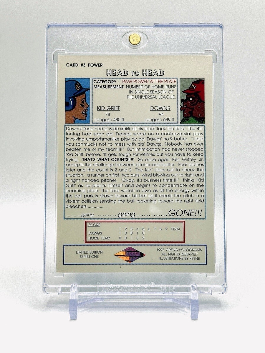 1992 Arena Holograms Ken Griffey Jr. The POWER Card #3 Rare