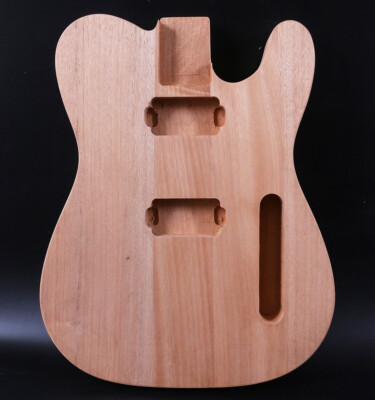 Fit Diy Electric Guitar Body Mahogany wood HH pickups Unfinished Tele Bolt on