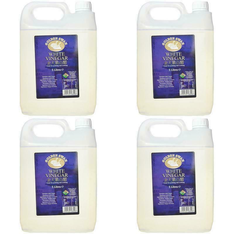 GOLDEN SWAN White Vinegar 5 Litre Pack of 4 Stain Remover Weedkiller