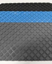 Footsure™ Non Slip Rubber Matting Diamond Grip Square Dot | Black, Grey or Blue