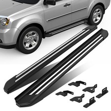 Pair 4 Aluminum Running Boards Side Steps Nerf Bars For 2009-2015 Honda Pilot