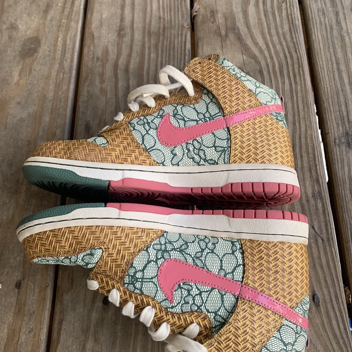 VTG RARE 2007 Nike Dunk High Ws Nori Desert Bloom Pink VTG RARE 2007 Nike Dunk High Ws Nori Desert Bloom Pink