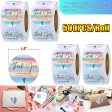 1-10 Roll 1.5in Stickers Thank You for Supporting My Small Business Labels Paper