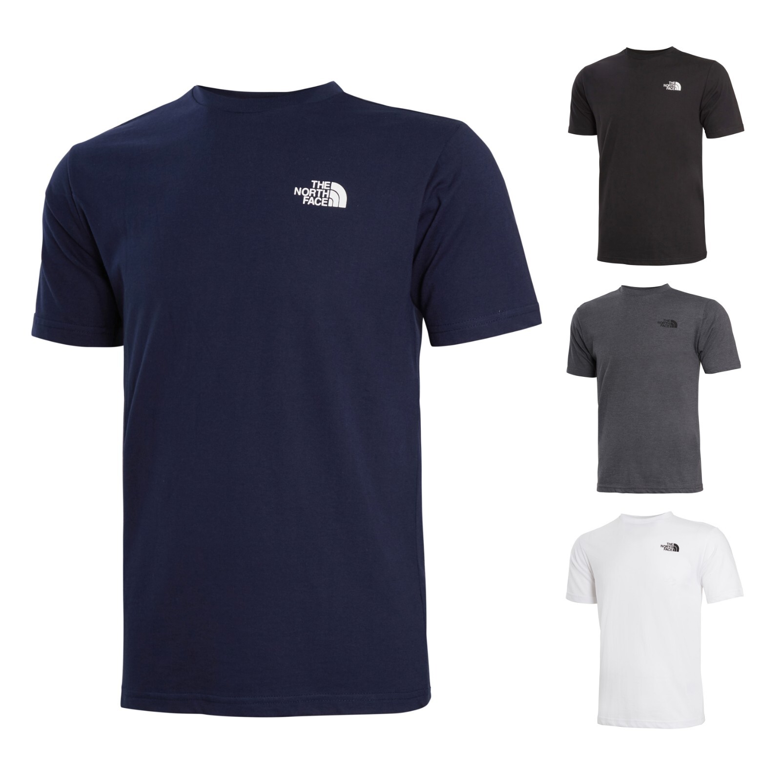 Camiseta The North Face para hombre con logotipo manga corta informal algodón diario doble top