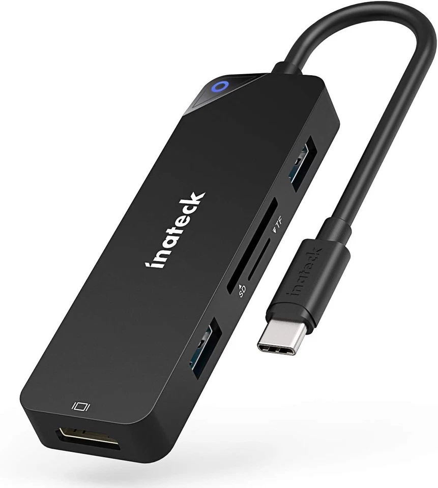 Inateck 5in1 USB C Hub Slim USB 3.1 Gen1 Type C Hub Adapter 4K HDMI Video Output - Image 2 of 4