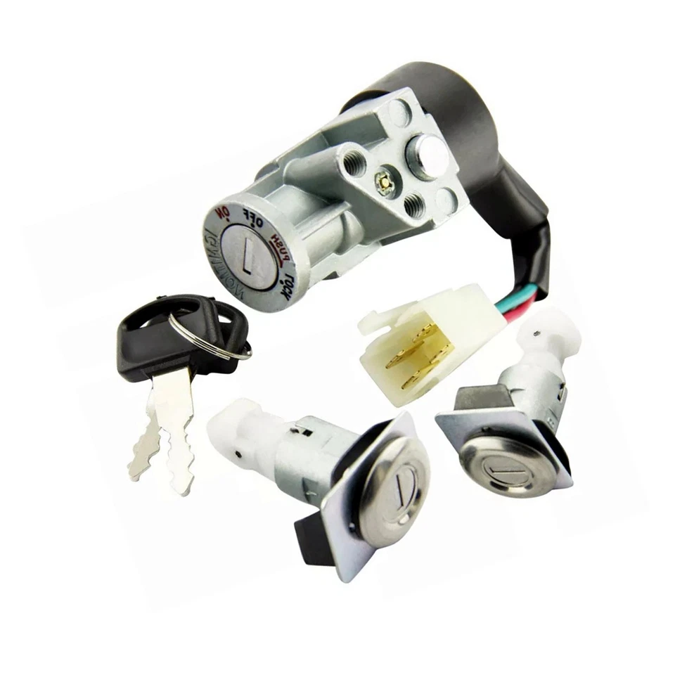 Ignition Switch Lock Set w/ 2Key 35010-GV4-901 for 1985-2007 Honda Elite 80 CH80 Foto 3 de 4