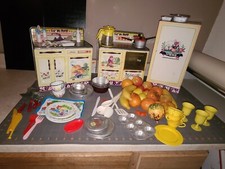 Vintage Disney Little Bo Peep Appliance Set Stove Sink Fridge Pots Pans Plates