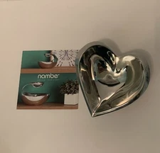 Nambe Amore Heart Shaped Mini 4.5” Silver Bowl MT0810