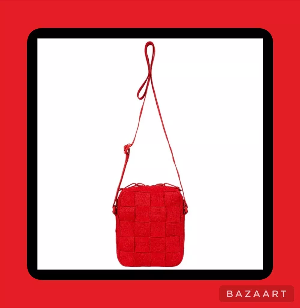 Supreme Woven Shoulder Bag Red