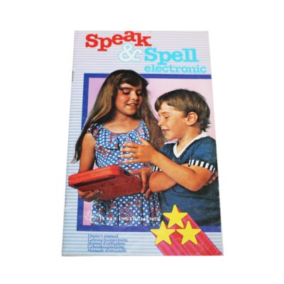Speak & Spell Magic Diktier Anleitung / Texas Instrument / Vintage