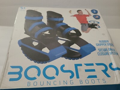 Madd Gear Boosters Bouncing Jumping Shoe 3-6 Moon Boots Blue New 