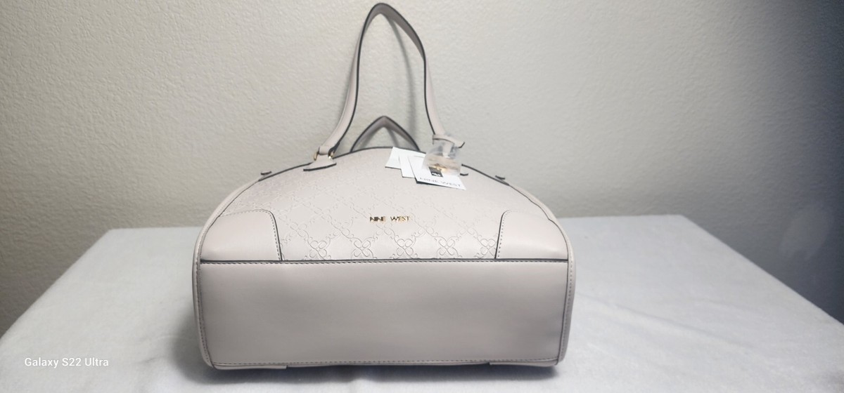 NINE WEST Satchel Medium Handbag Double 3 Compartments NINE WEST Satchel Medium Handbag Double 3 Compartments