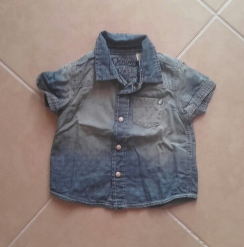camicia jeans bimbo neonato 3 6 mesi | eBay