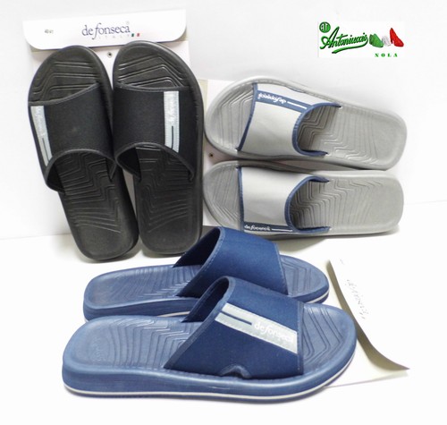 Ciabatte DE FONSECA uomo mare piscina doccia NUMERI GRANDI 45/46 47/48  Basico U6 | eBay