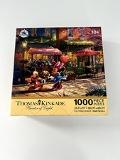 NEWDisney Parks Thomas Kinkade 1000 Piece Puzzle Mickey  Minnie Sweetheart Cafe