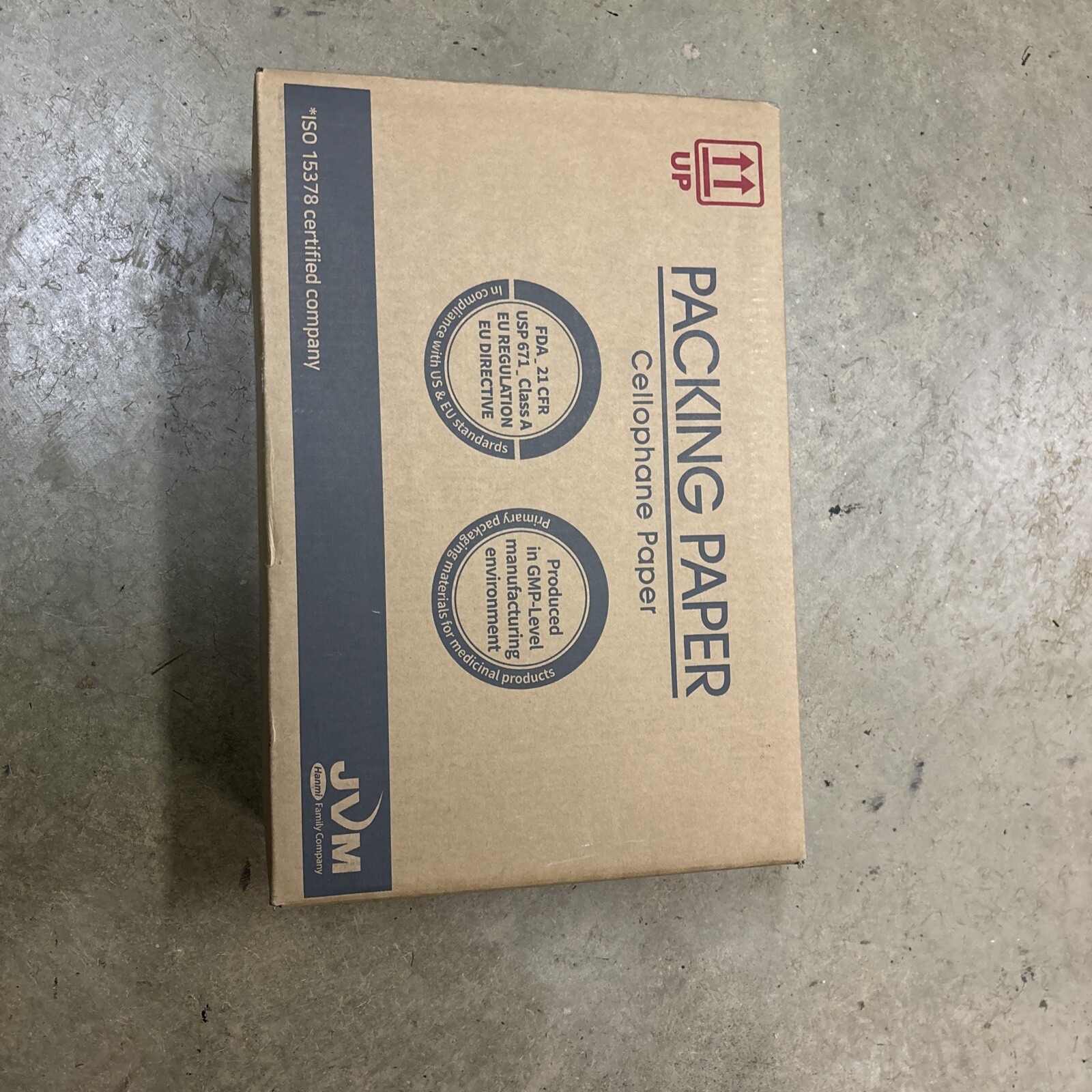 ESTUCHE de papel de embalaje de celofán JVM para máquina dispensadora automática de tabletas