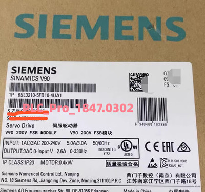 6SL3210-5FB10-4UA1 Siemens 6SL32105FB104UA1 Spot Goods Expedited Shipping HT
