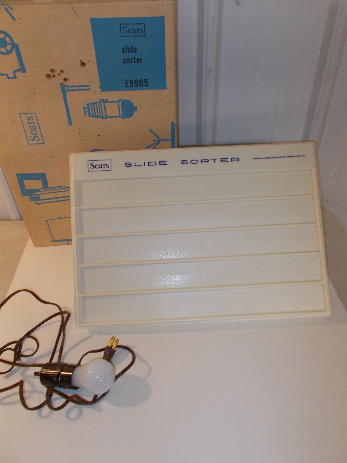 Vintage Sears Illuminated Slide Sorter No. 9905 Tested Works