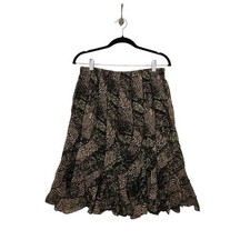 Vintage y2k Skirt Flowy Asymmetrical Hem Fairy Whimsy Boho Goth Office M