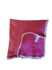 Child of Mine by Carters baby blanket pink elephants cotton 26x26