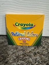 Vintage 2003 Crayola Set Of 12 Retired Colors Crayons Unused NEW IN BOX