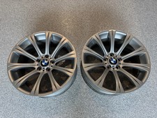 Pair Oem Bmw E60 M5 Style 166m 19x8.5 Factory Front Wheels Powder Coated