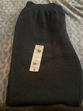 Bobbie Brooks Women's Black Sweatpants M Pull On Elastic Waist