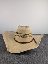 Twister Hat Cap Cowboy Youth Kids Large T71634 Bangora Straw Tan Western Rodeo