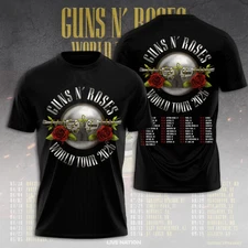 Guns And Roses World Tour 2026 Two Sides T-Shirt