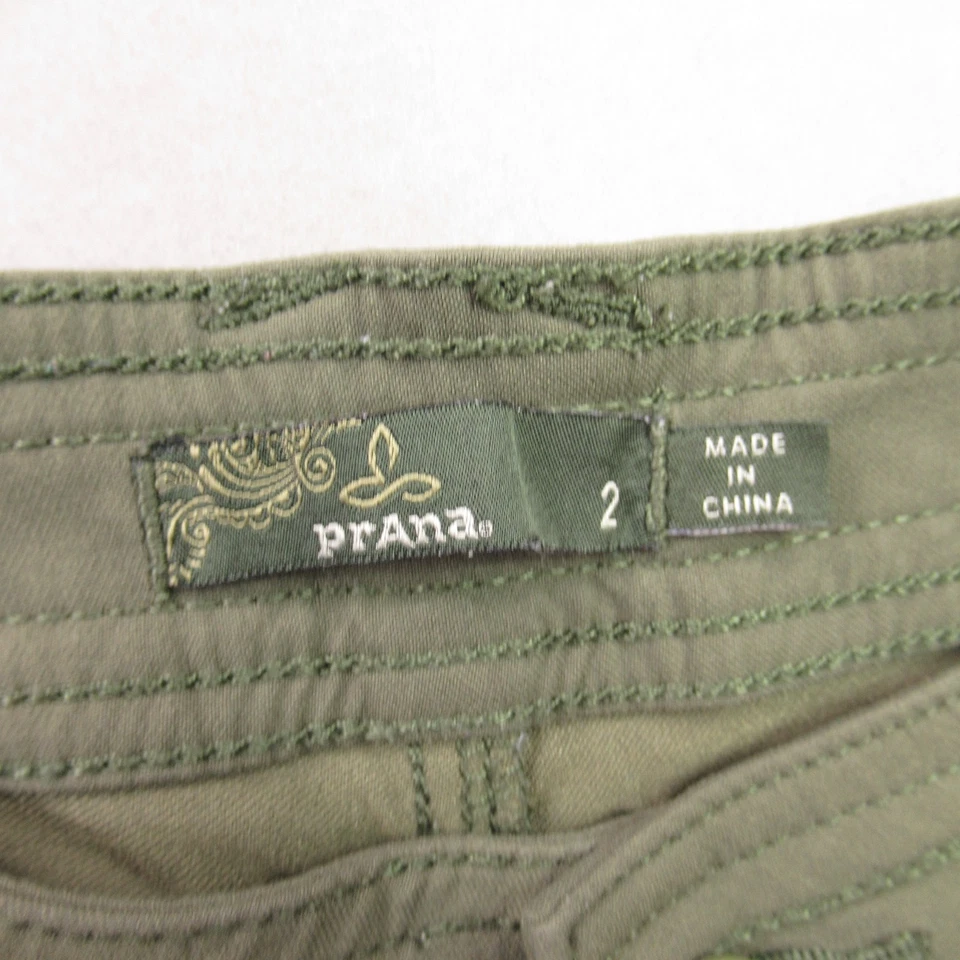 Shorts feminino Prana 2 bolsos leves ao ar livre verde chino - Imagem 3 de 4