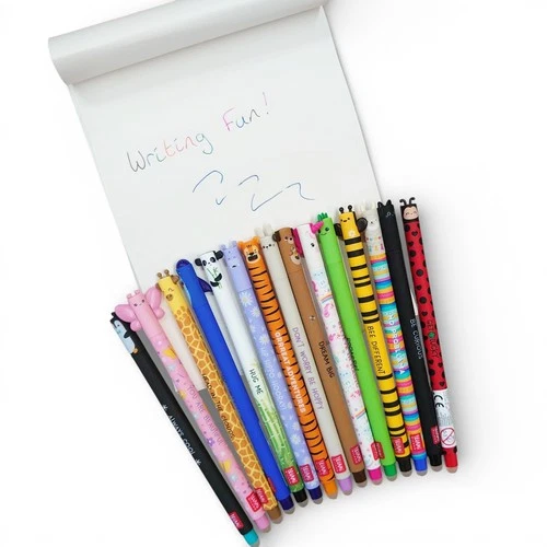 Legami Erasable Gel Pen 0.7mm Tip Kawaii Cute Animal  School Stationery