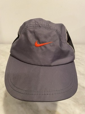 Vintage Nike ACG Style Gray Orange Swoosh Running Trail Cap Hat