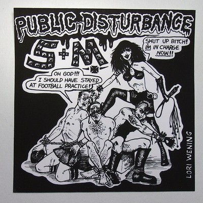 Punk Rock Sticker - Public Disturbance Muth Records Ramones Dead Kennedy s Fear