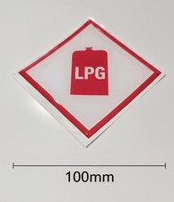 1 X LPG GAS LOCKER  DOMED RESIN CARAVAN DECAL/STICKER 3D 100mm
