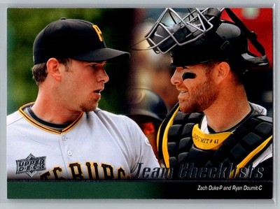 #592 Pirates Checklist (Zach Duke / Ryan Doumit) 2010 Upper Deck Pirates