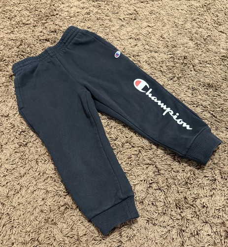 Champion Jungen schwarze Jogginghose Größe 3T - Taschen - Logo Geschenk für Kleinkinder - Bild 2 von 11