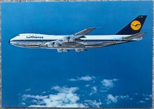 Flugzeug Postkarte Lufthansa Boeing Jet 747