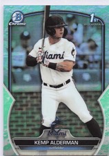 Kemp Alderman 2023 Bowman Draft #BDC-123 Chrome Lunar Glow Refractor