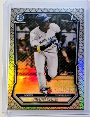  2026 Bowman - Juan Sanchez 1st Bowman Steel Metal Refractor /100 BCP-26 Jays