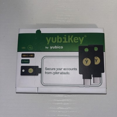 Yubico YubiKey 5C NFC Two-Factor Authentication (2FA) Security Key Via USB-C NFC