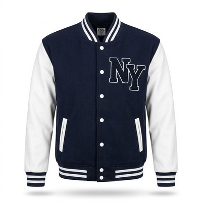 Mens Boys Varsity Jacket New York NY Letterman Streetwear Bomber S-XL