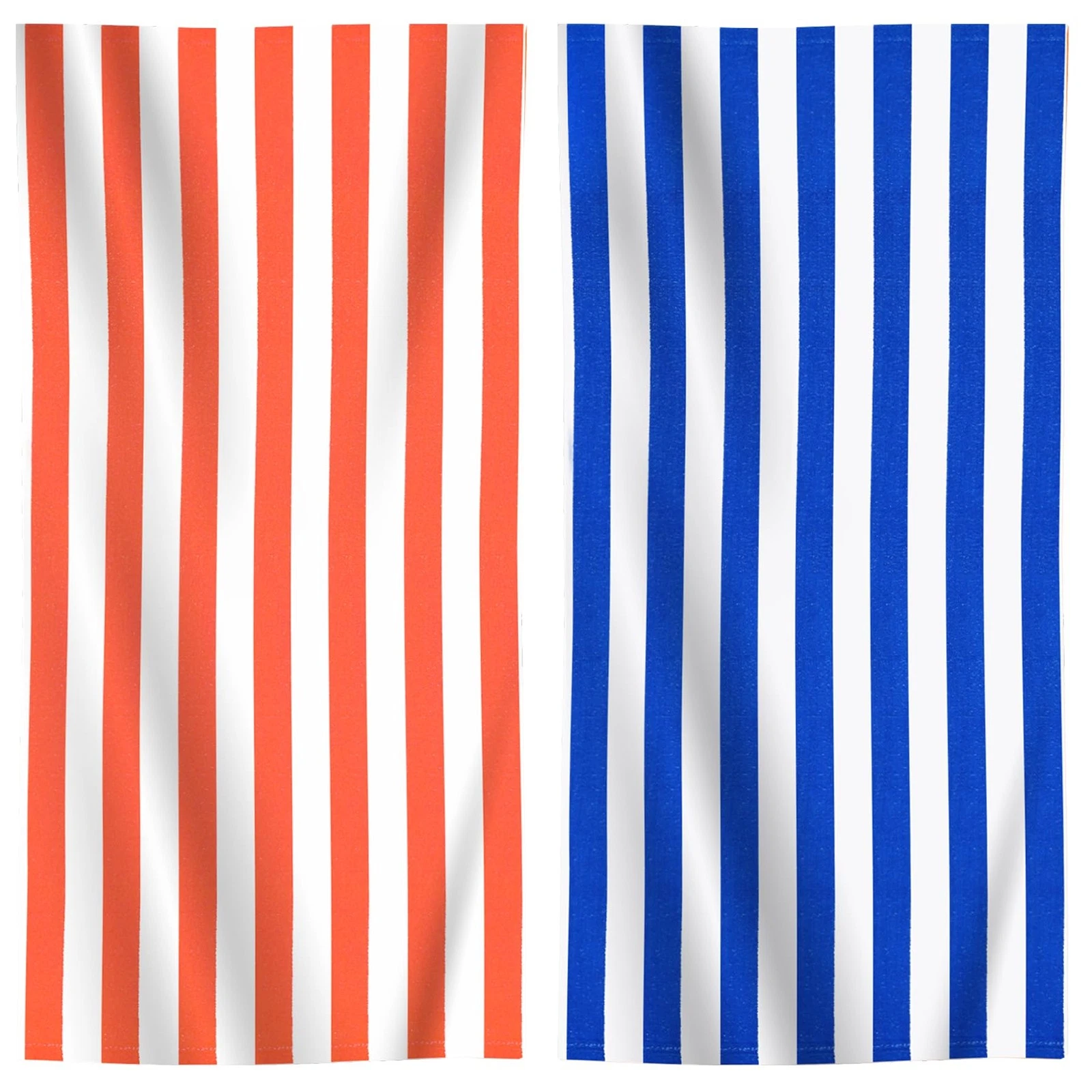 Genovega 2 Pack Extra Large Bath Towels Striped Beach Towel Bathroom Sheets - product detail image 1