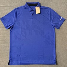 Nike Dri-Fit Tour Golf Polo Shirt Mens L Purple DV7528-430 New 80