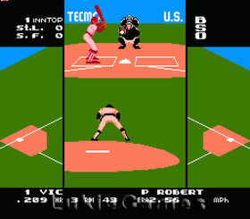 Tecmo Baseball - NES Nintendo Game
