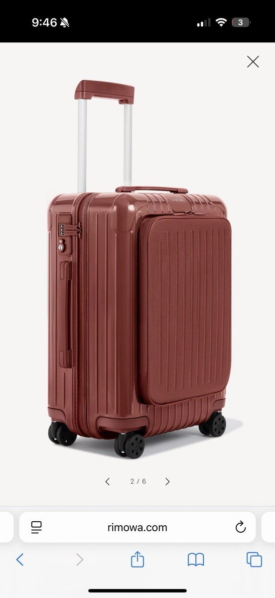 Authentic Rimowa Essential Sleeve Cabin Spinner Carry On Suitcase