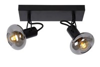 Retro Deckenstrahler Glas Schwarz BüRo Flexibel E14 B:26 Cm Deckenspot Flur