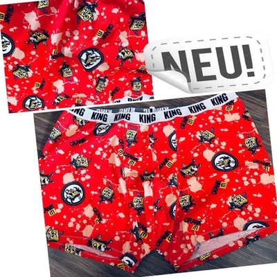 1x Selfmade Herren Boxershort   Men   Unterwäsche XL Orange / Rot / Sponge Bob